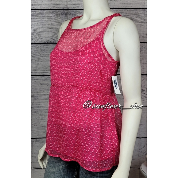 🆕️Old Navy Babydoll Sheer Tank - Picture 4 of 11